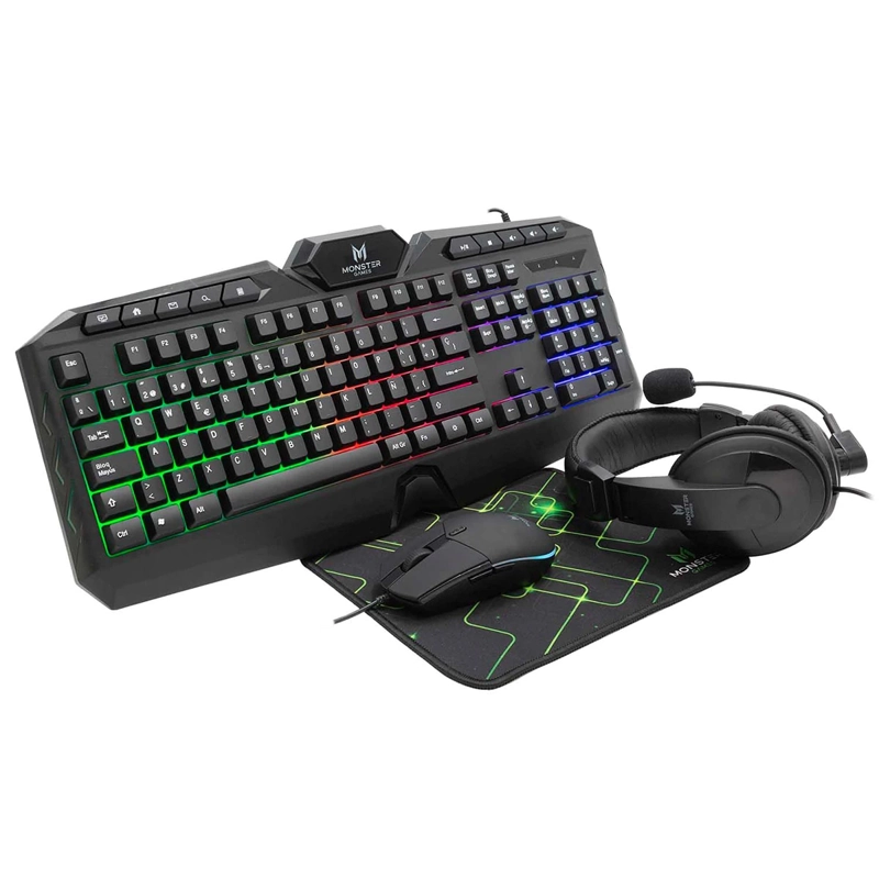 ACCESORIOS GAMER MONSTER INSERTIONPRO 4 EN 1 K4126 - 3