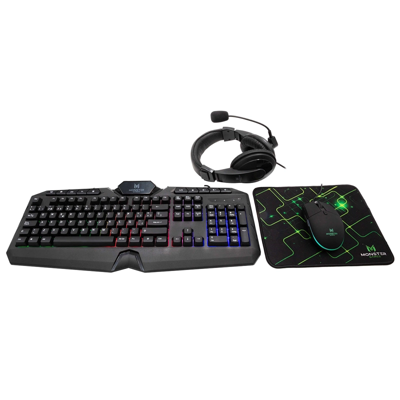 ACCESORIOS GAMER MONSTER INSERTIONPRO 4 EN 1 K4126 - 5