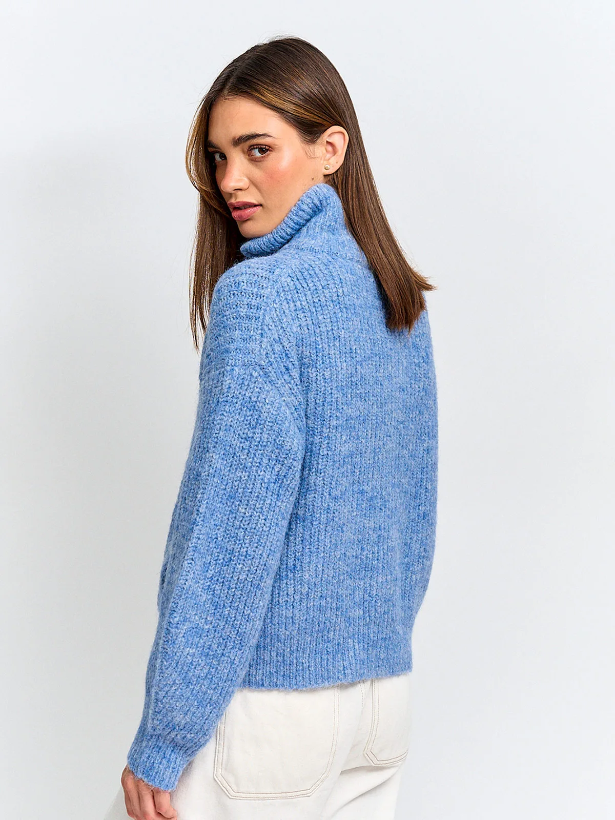SWEATER MUJER INDEX MANGA LARGA CIERRE - 2