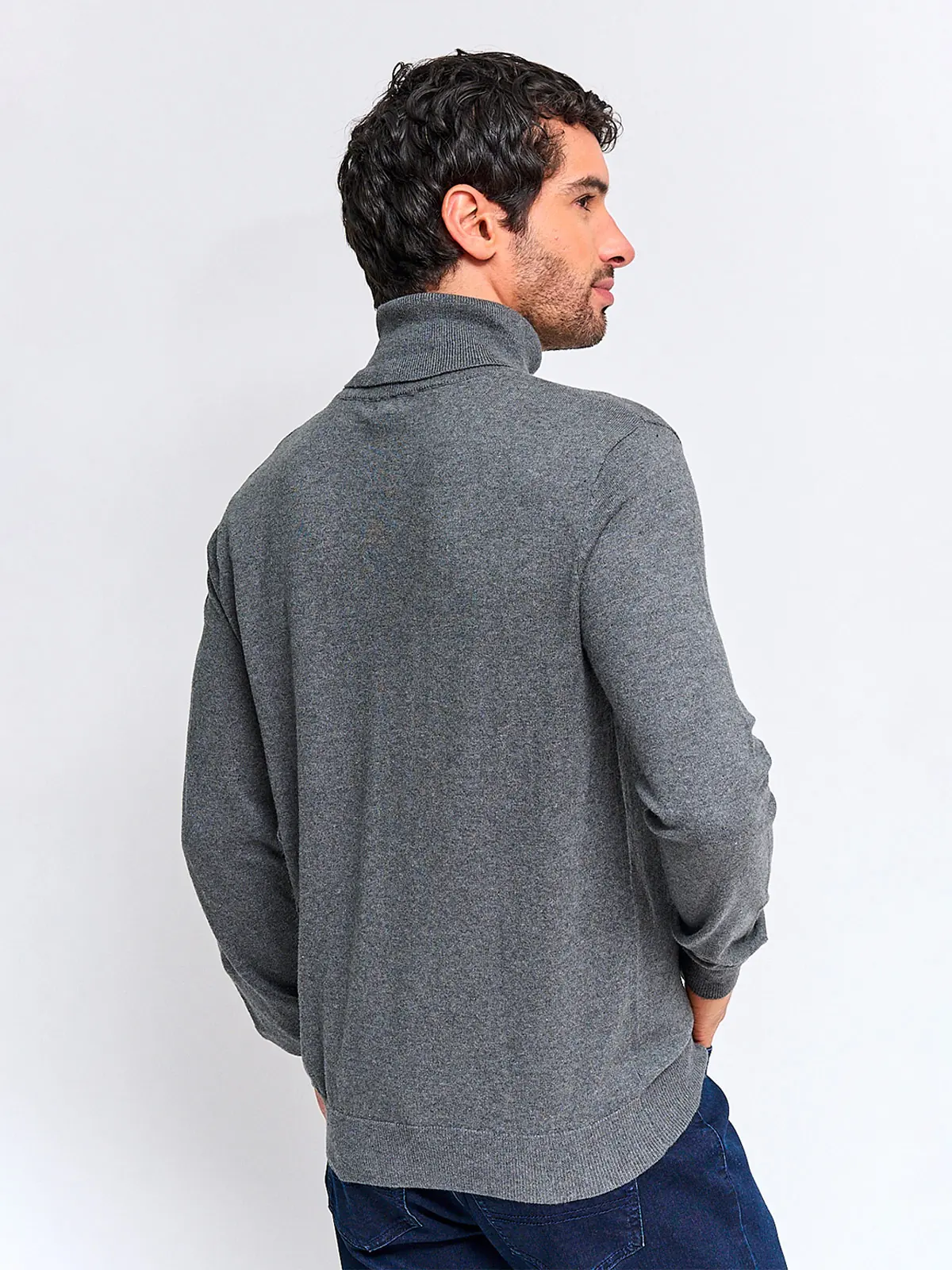 SWEATER HOMBRE MARQUIS ALGODÓN CUELLO ALTO - 2