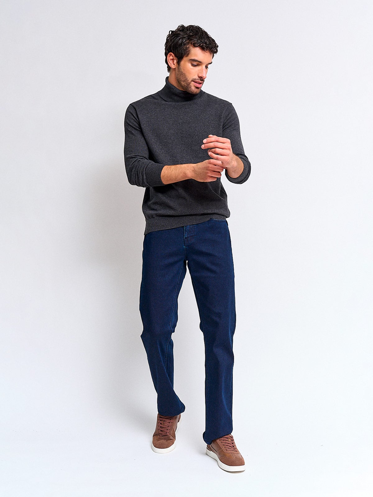SWEATER HOMBRE MARQUIS ALGODÓN CUELLO ALTO - 4