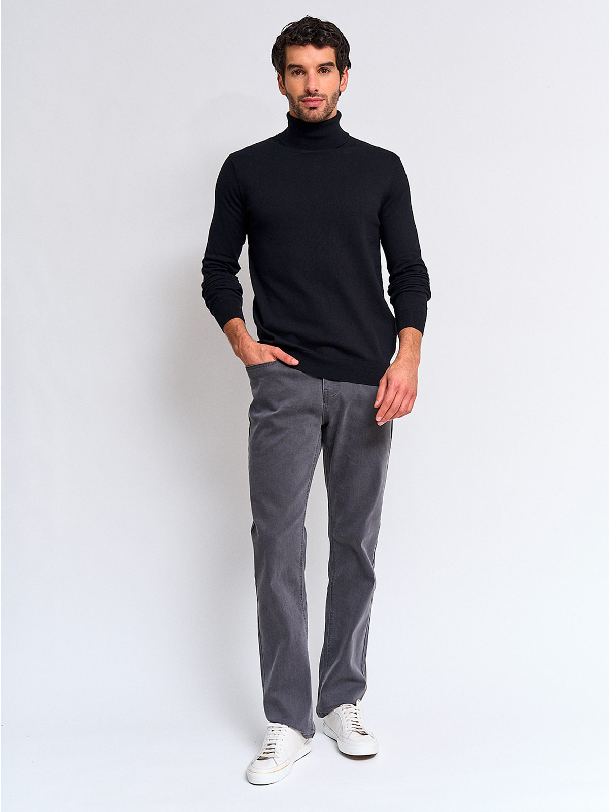 SWEATER HOMBRE MARQUIS ALGODÓN CUELLO ALTO - 4