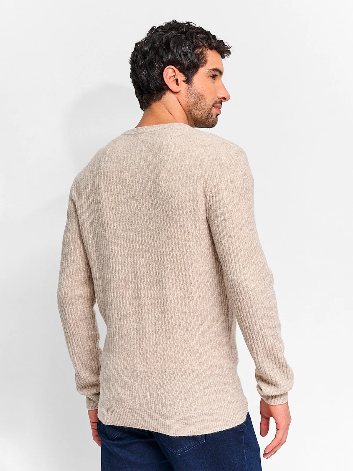 SWEATER HOMBRE MARQUIS LANA CUELLO REDONDO TEXTURA - 2