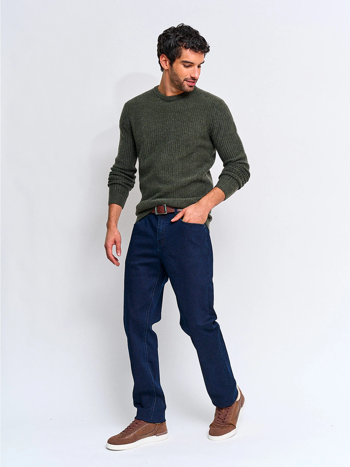 SWEATER HOMBRE MARQUIS LANA CUELLO REDONDO TEXTURA - 4