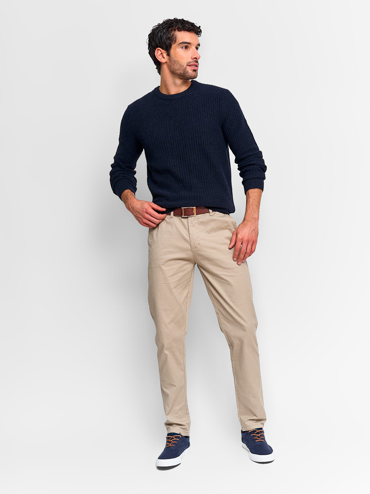SWEATER HOMBRE MARQUIS LANA CUELLO REDONDO TEXTURA - 4