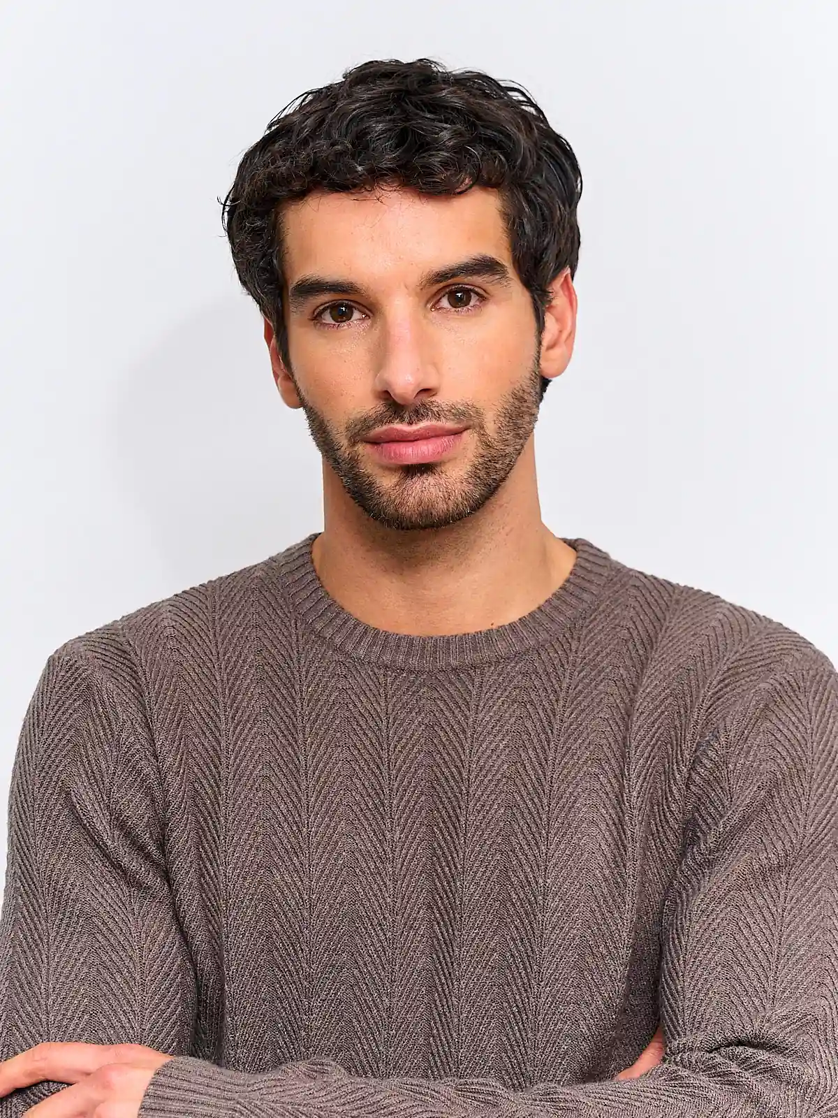 SWEATER HOMBRE MARQUIS CUELLO REDONDO TRENZADO TEXTURA - 3