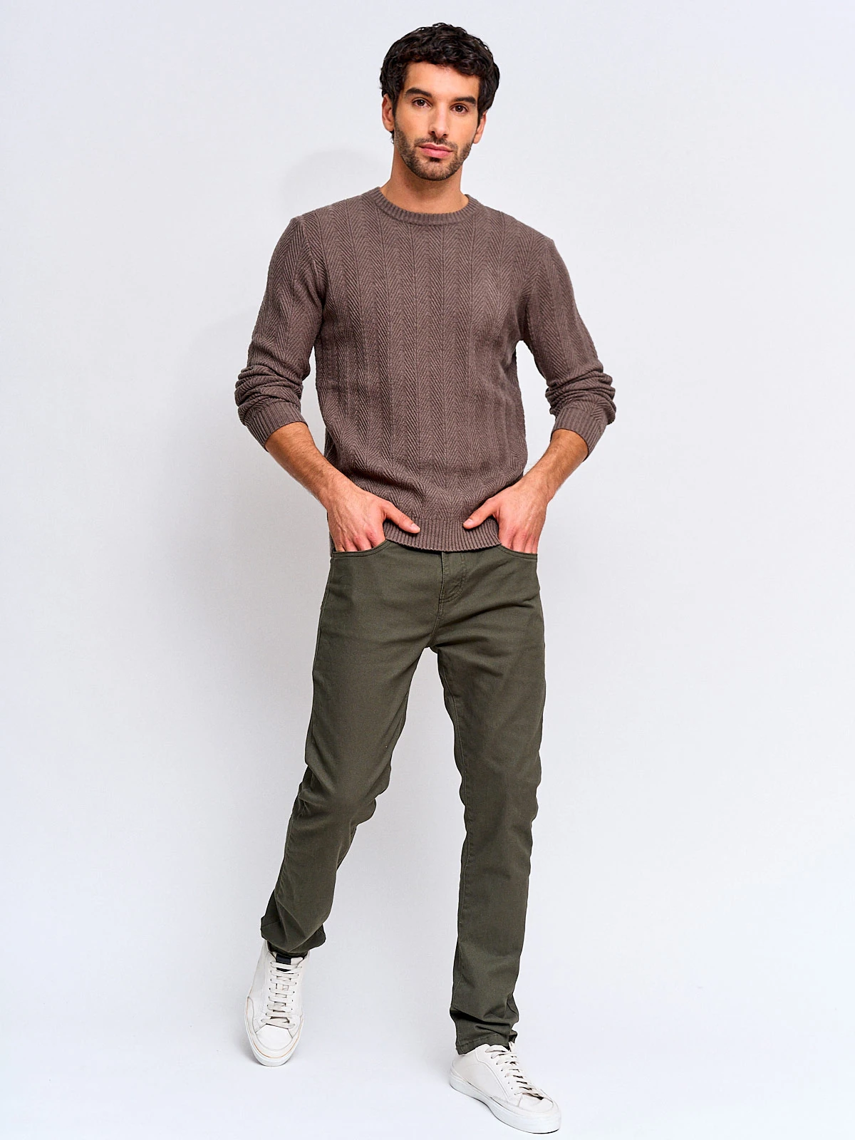 SWEATER HOMBRE MARQUIS CUELLO REDONDO TRENZADO TEXTURA - 4