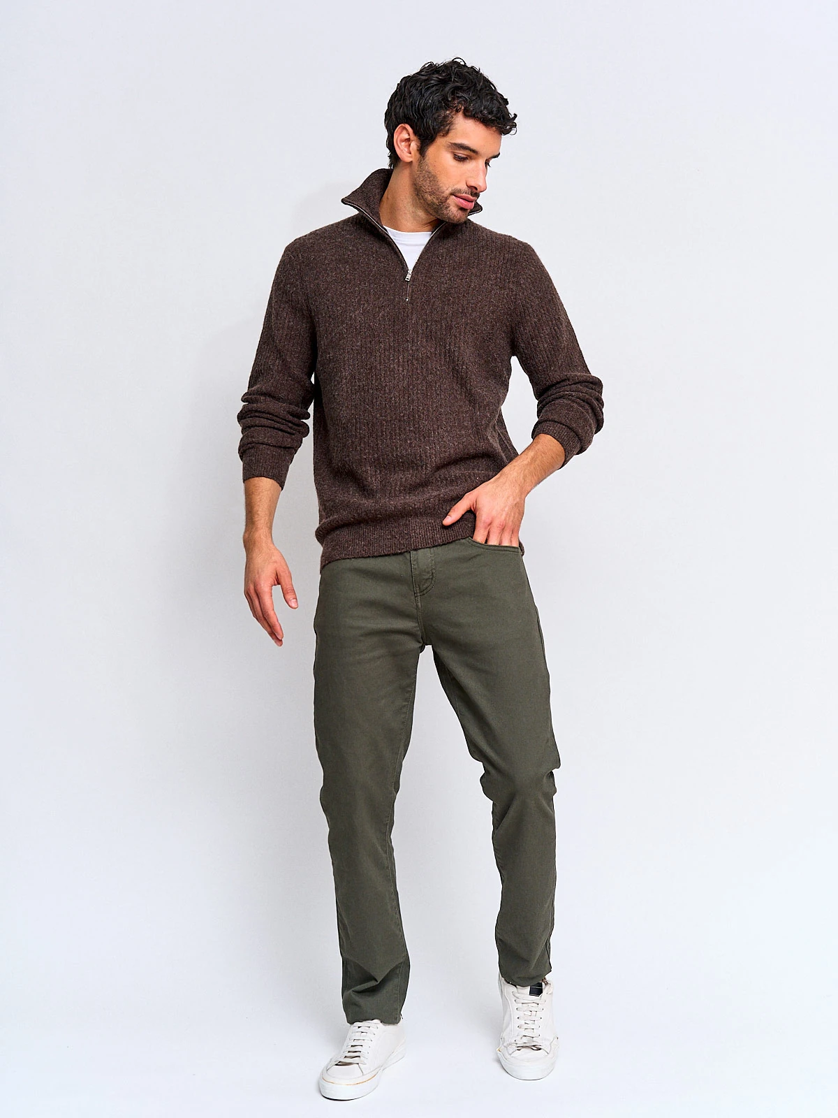 SWEATER HOMBRE MARQUIS LANA HALF ZIPPER - 4