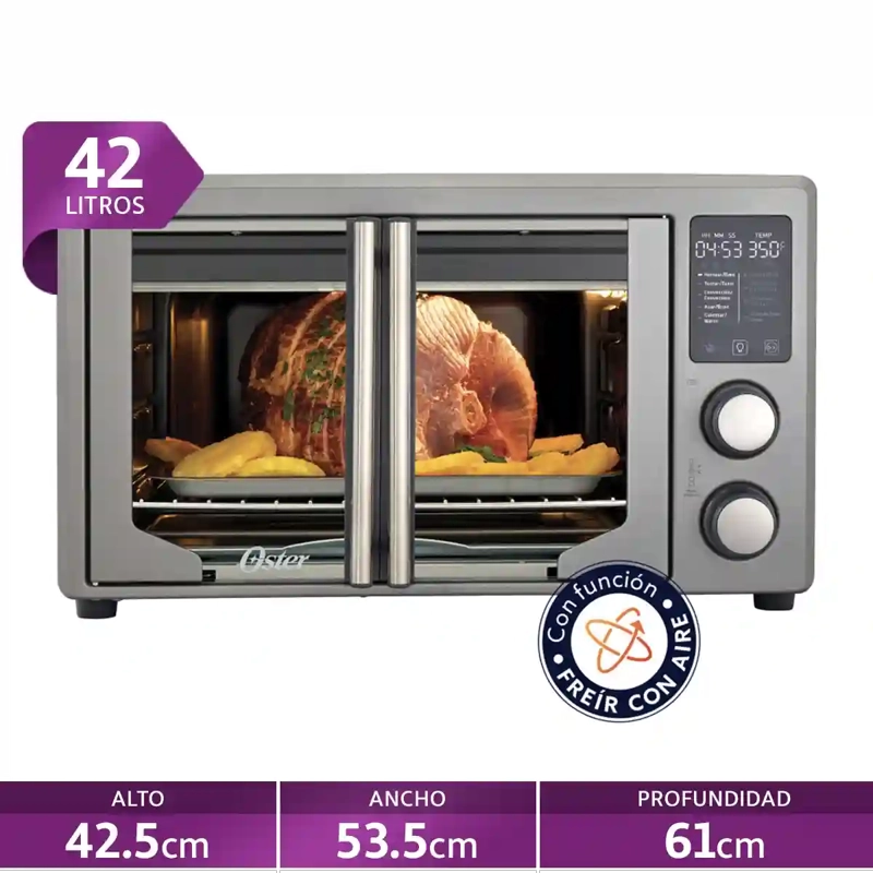 HORNO ELÉCTRICO OSTER 42L TSSTTV42FDDAFNS-052 CON FREIDORA DE AIRE