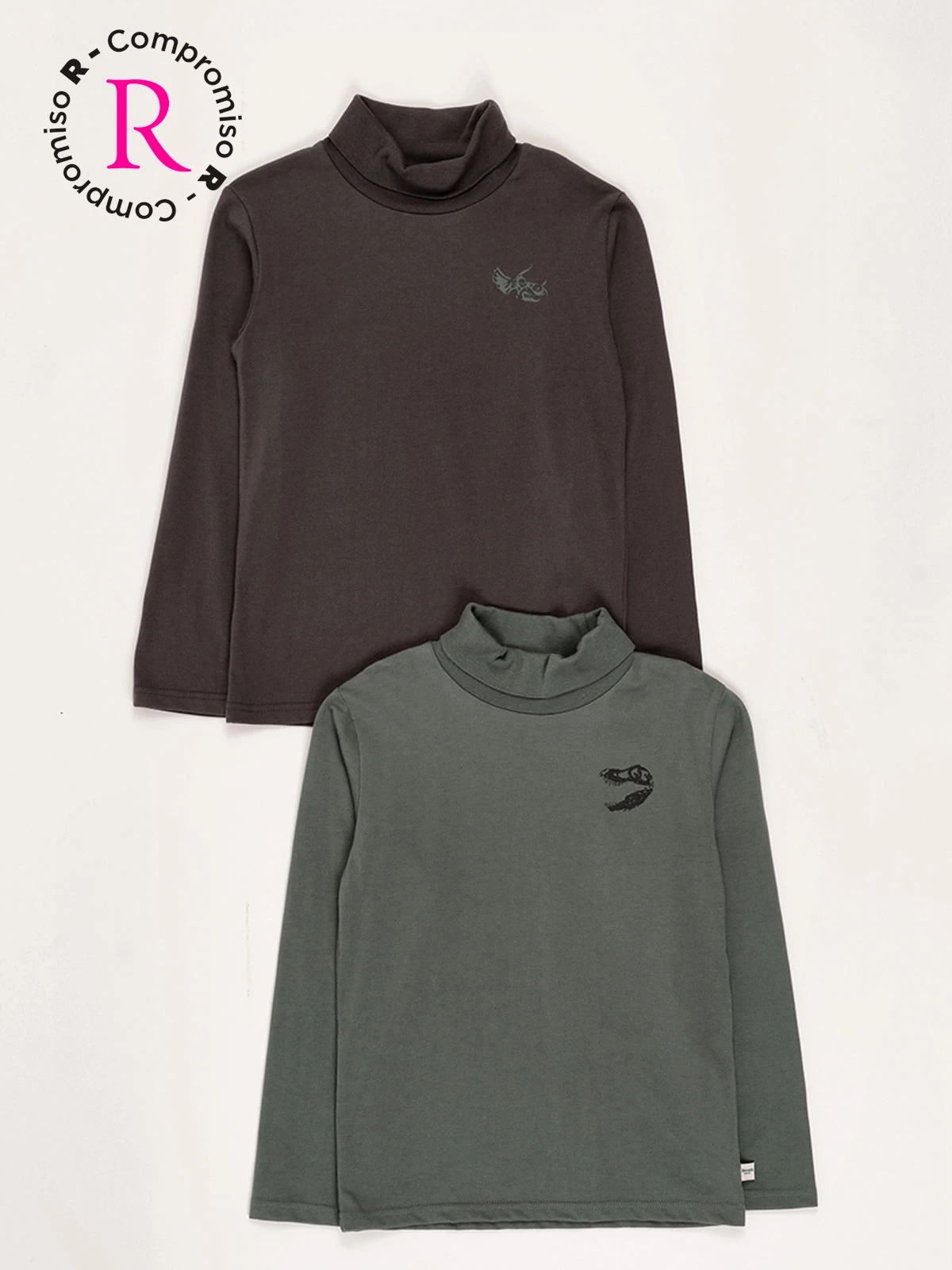 PACK X2 POLERA MANGA LARGA NIÑO HARVEST BEATLE - 1