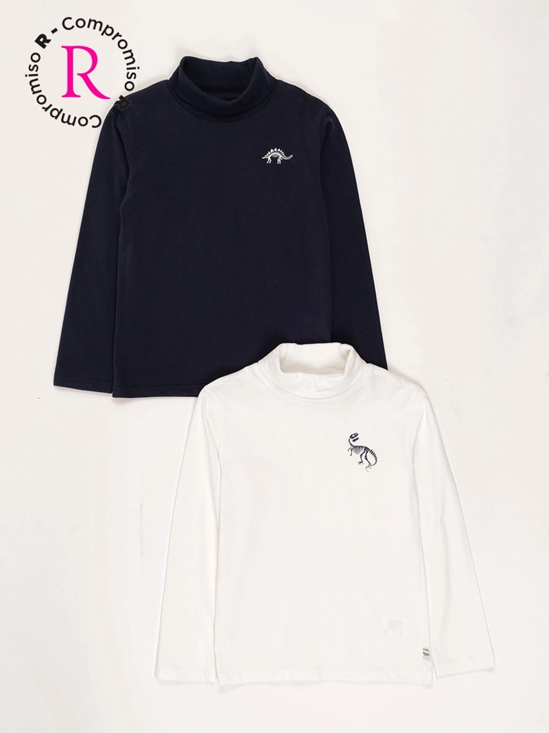 PACK X2 POLERA MANGA LARGA NIÑO HARVEST BEATLE - 1