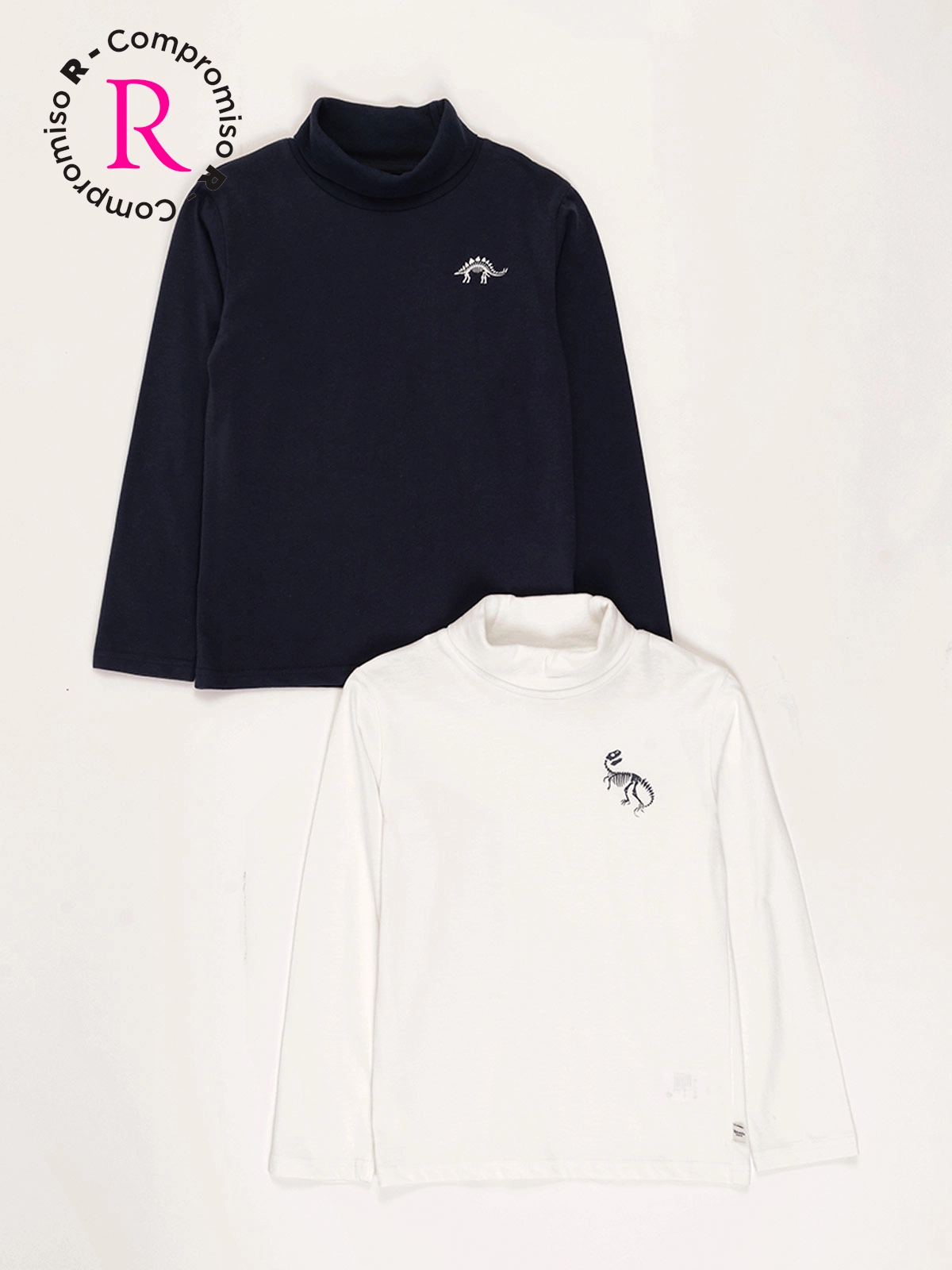 PACK X2 POLERA MANGA LARGA NIÑO HARVEST BEATLE - 1