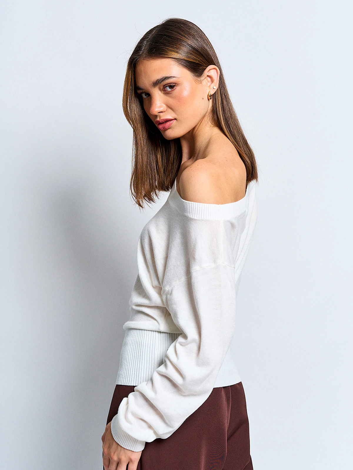 SWEATER MUJER INDEX MANGA LARGA ASIMÉTRICO - 2