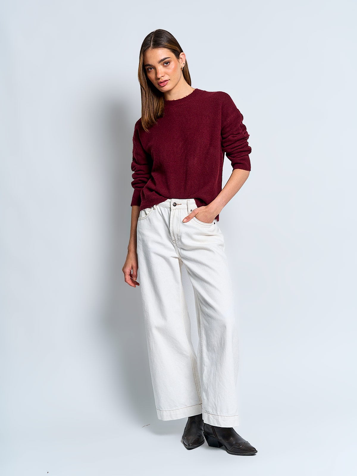 SWEATER MUJER INDEX MANGA LARGA - 4
