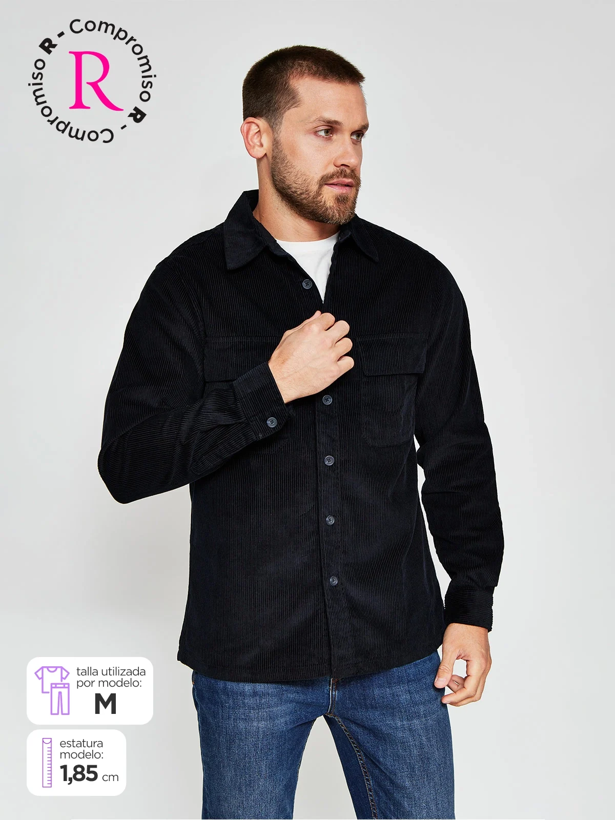 SOBRECAMISA HOMBRE MARQUIS MANGA LARGA COTELÉ - 1