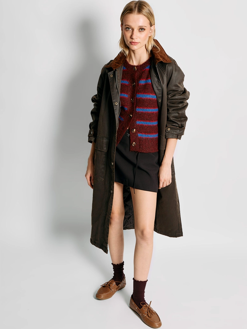 CARDIGAN MUJER INDEX RAYAS - 4