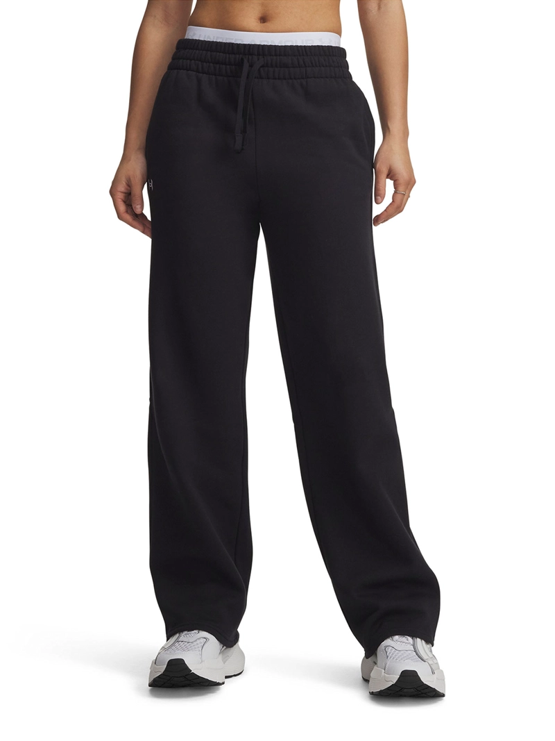 PANTALÓN DE BUZO HOMBRE UNDER ARMOUR RIVAL FLEECE STRAIGHT NEGRO - 2