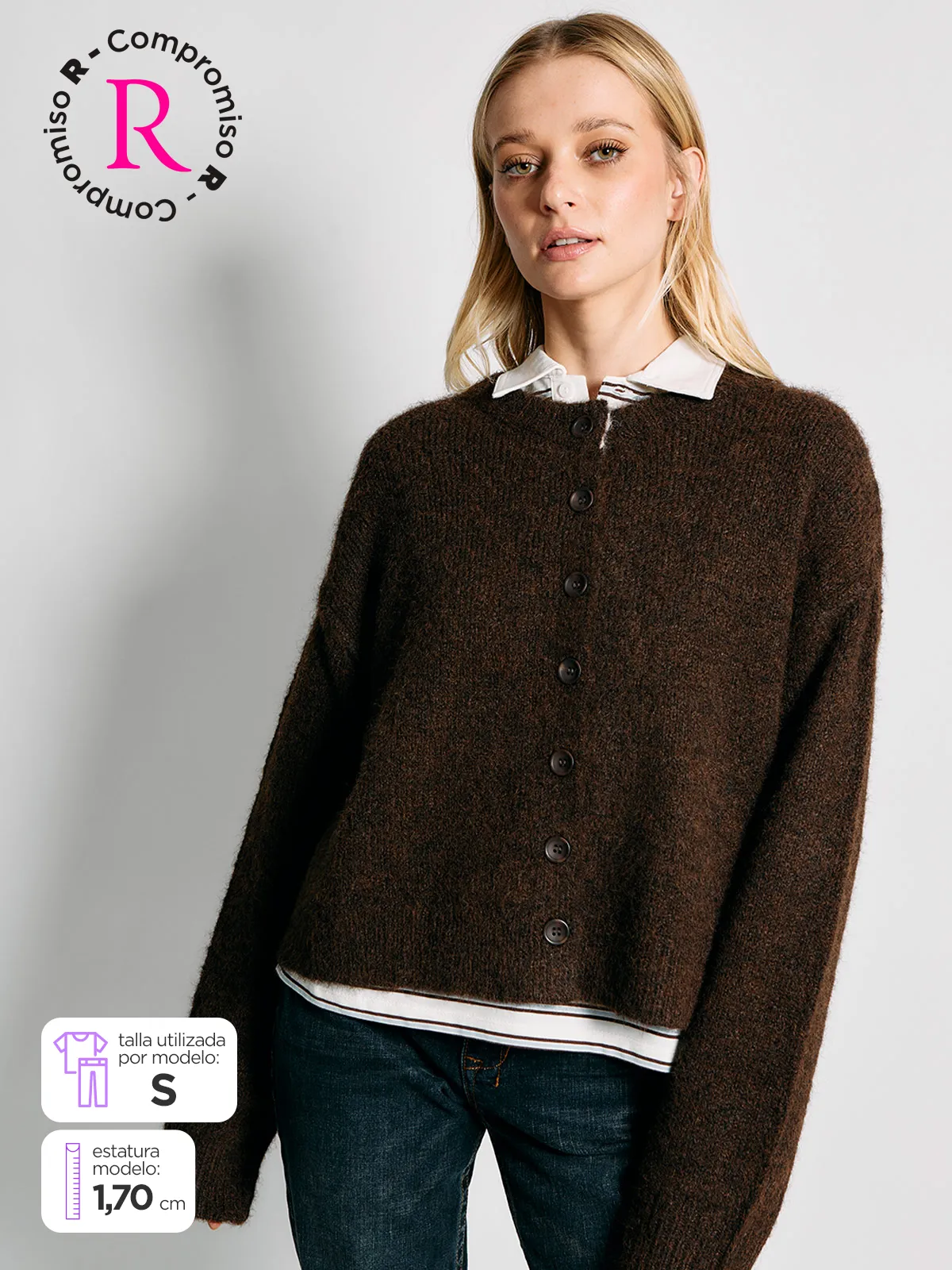 CARDIGAN MUJER INDEX BOTONES - 1