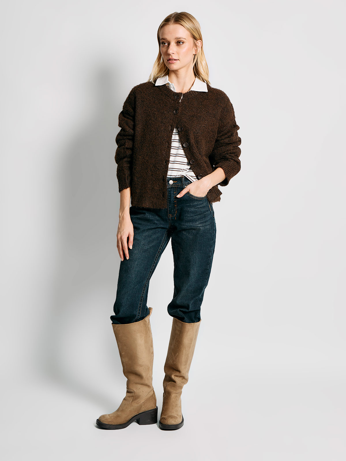 CARDIGAN MUJER INDEX BOTONES - 4