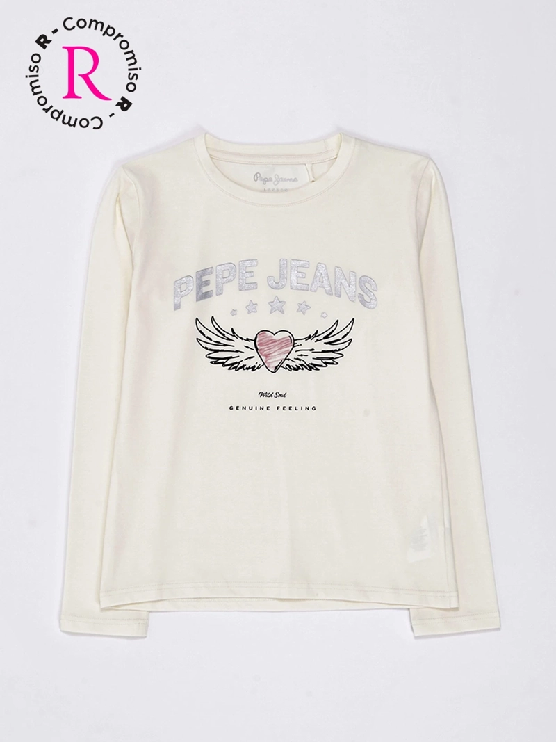 POLERA MANGA LARGA NIÑA PEPE JEANS HEART
