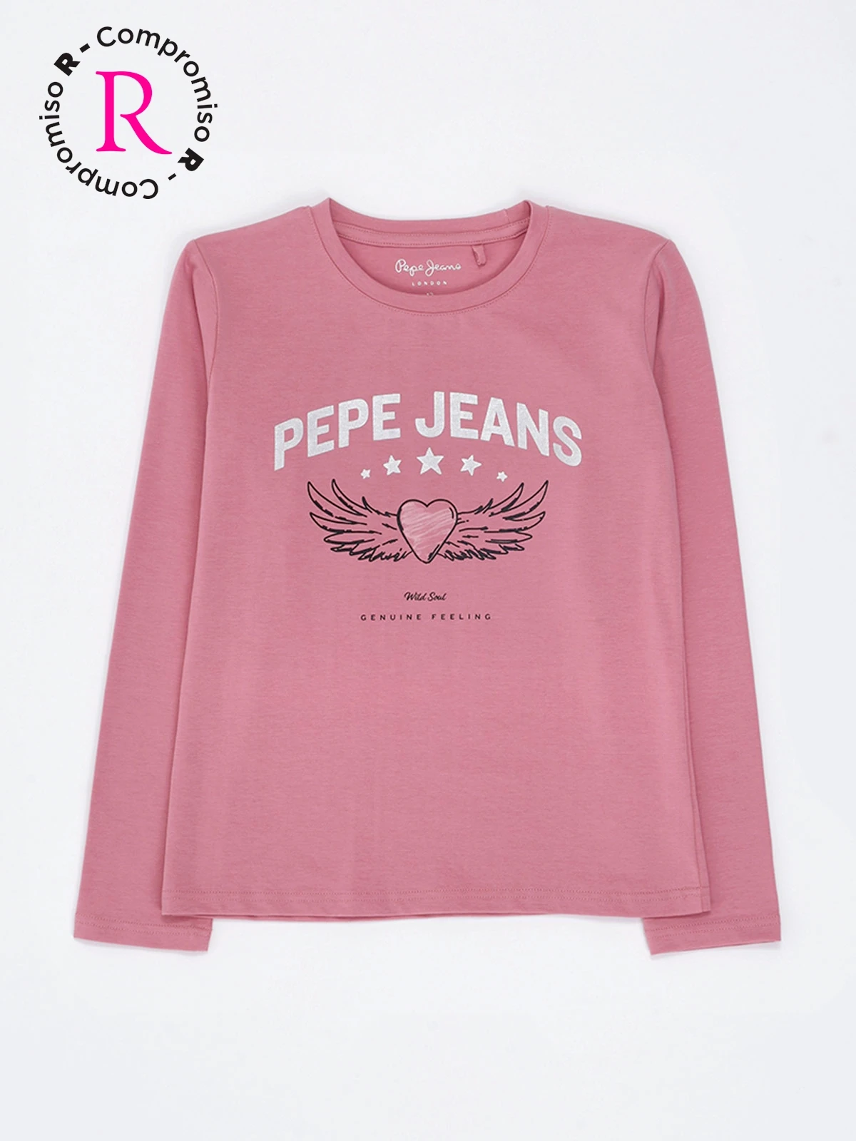 POLERA MANGA LARGA NIÑA PEPE JEANS HEART - 1