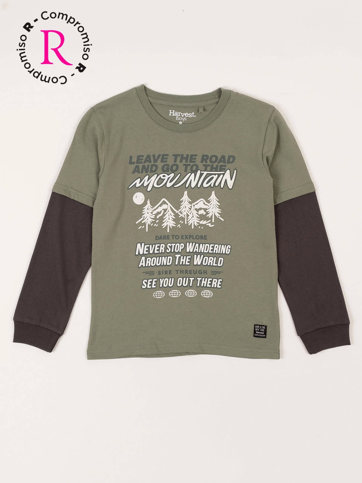 POLERA MANGA LARGA NIÑO HARVEST ROAD - 1
