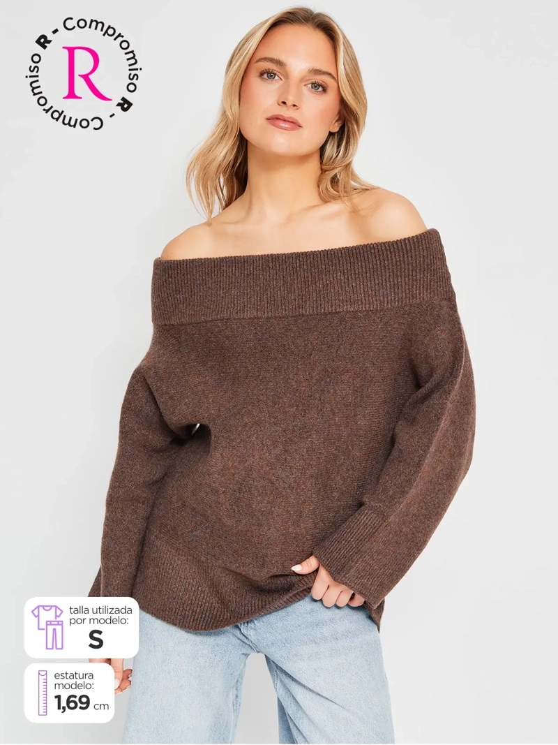 SWEATER MUJER INDEX MANGA LARGA - 1
