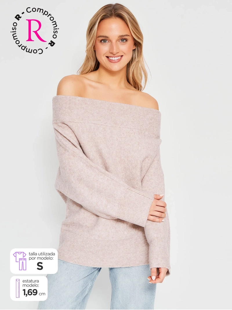 SWEATER MUJER INDEX MANGA LARGA - 1