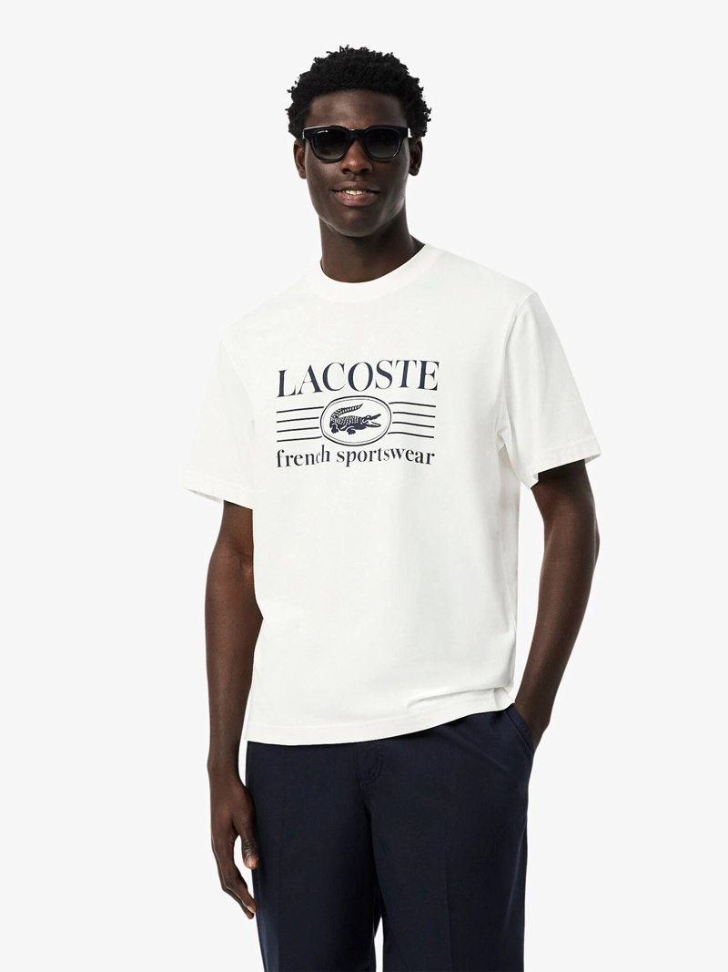 POLERA HOMBRE LACOSTE ALGODÓN MANGA CORTA - 1