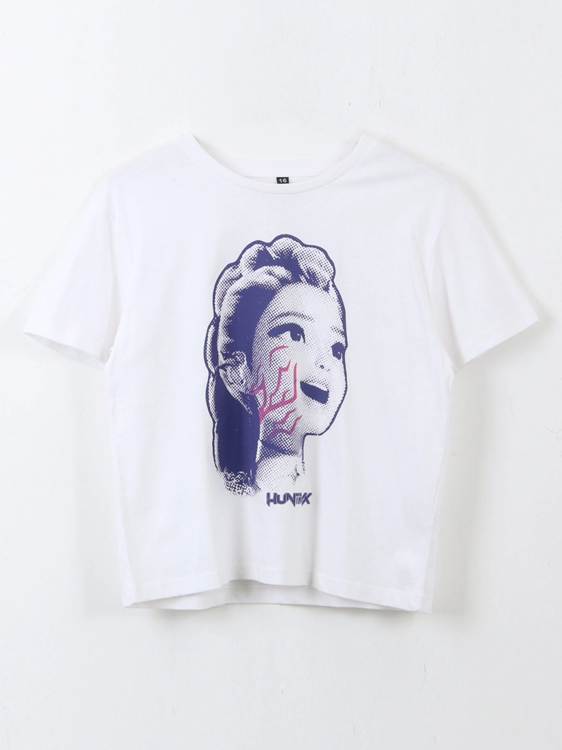 POLERA MANGA CORTA NIÑA KPOP DEMON HUNTERS HUNTR X - 1