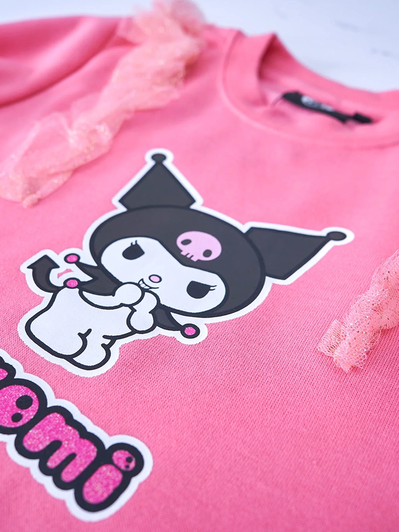 POLERÓN NIÑA HELLO KITTY KUROMI TULL - 3