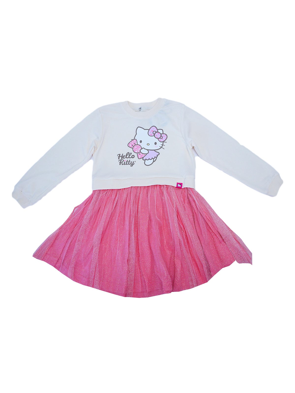 VESTIDO NIÑA HELLO KITTY POLERA PRINT Y FALDA TULL - 1