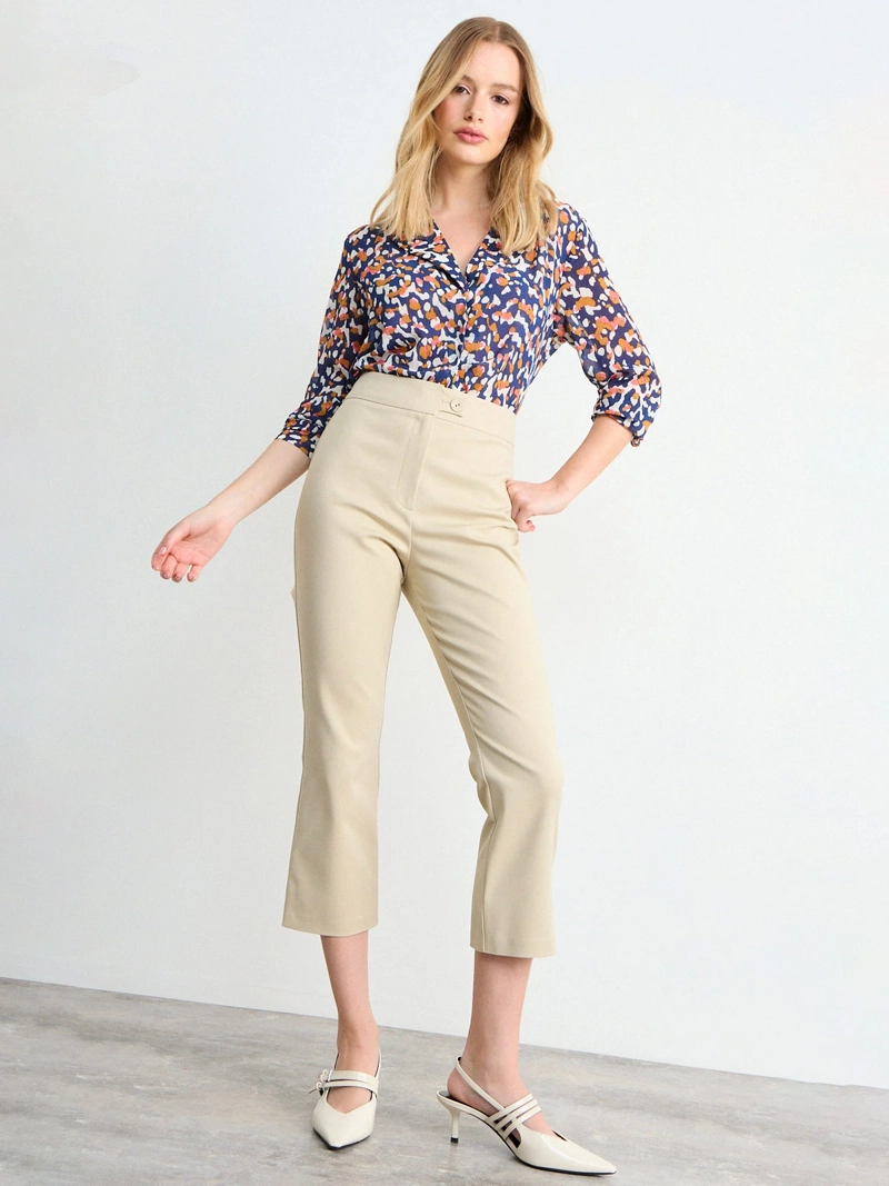 PANTALÓN MUJER IO ALGODÓN CAPRI - 2