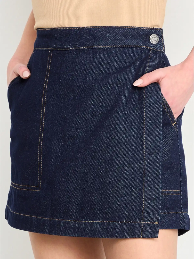SHORT MUJER IO ALGODÓN DENIM - 5