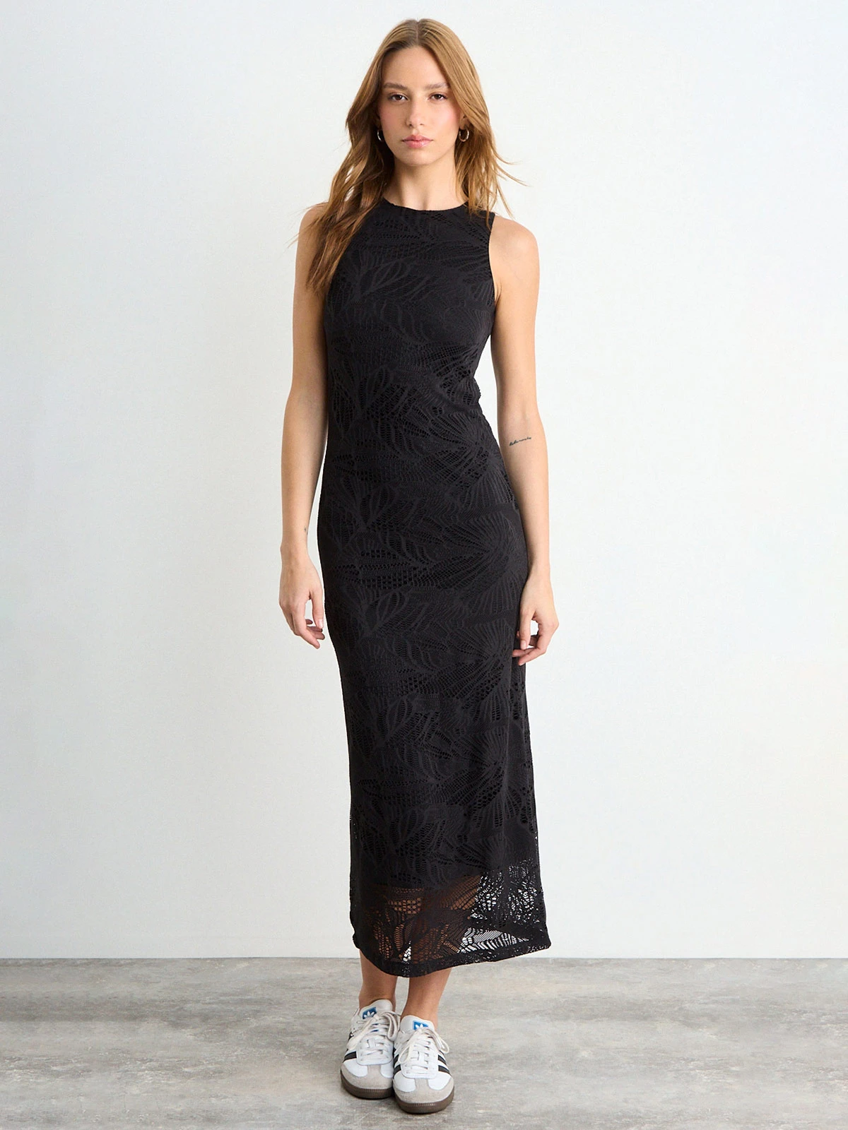 VESTIDO MUJER IO LARGO SIN MANGAS MACRAMÉ - 1