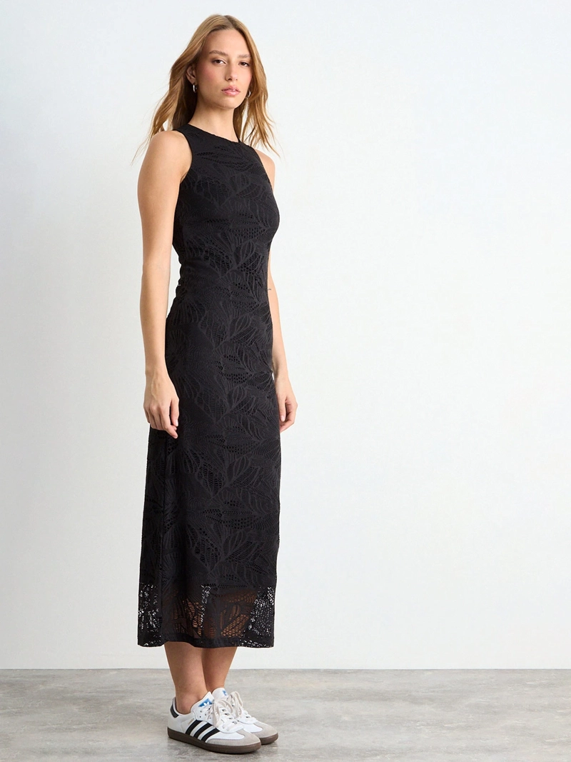 VESTIDO MUJER IO LARGO SIN MANGAS MACRAMÉ - 2