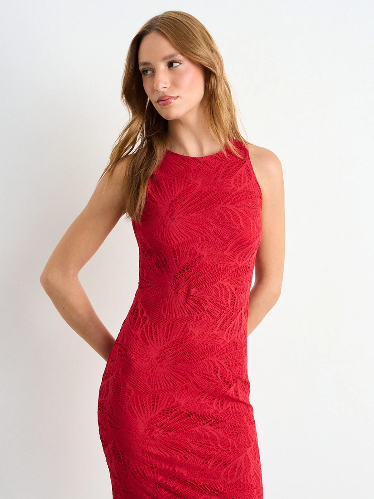 VESTIDO MUJER IO LARGO SIN MANGAS MACRAMÉ - 4