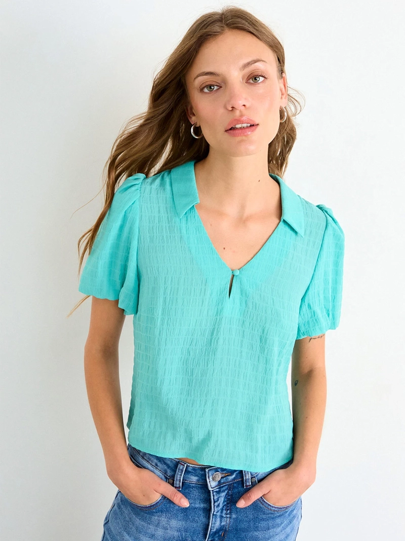 BLUSA MUJER IO CROP MANGAS - 3