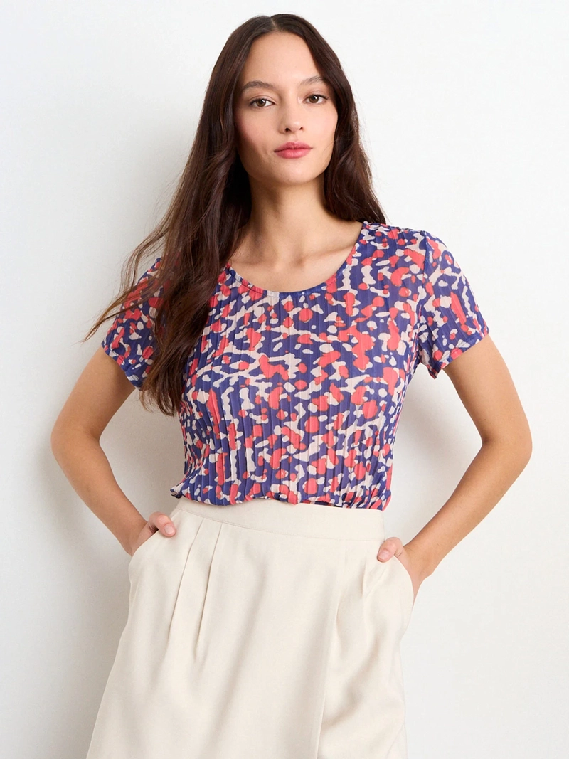 POLERA MUJER IO PRINT PLISADA - 3