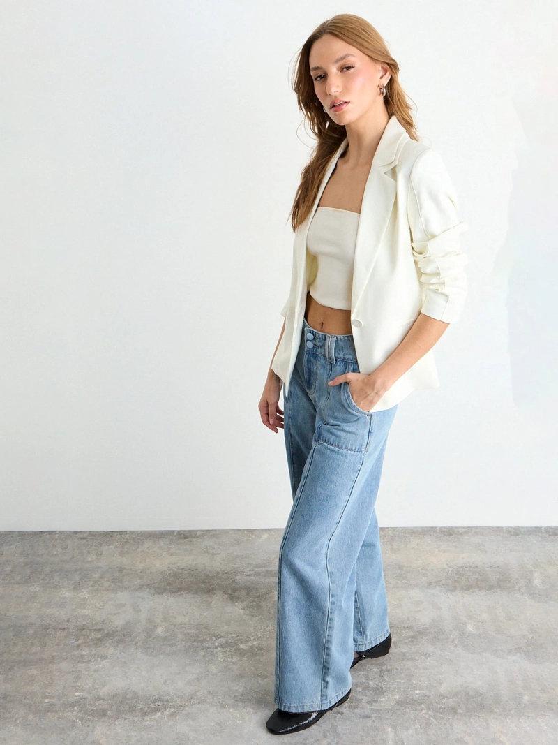 BLAZER MUJER IO CUELLO DOBLE - 2