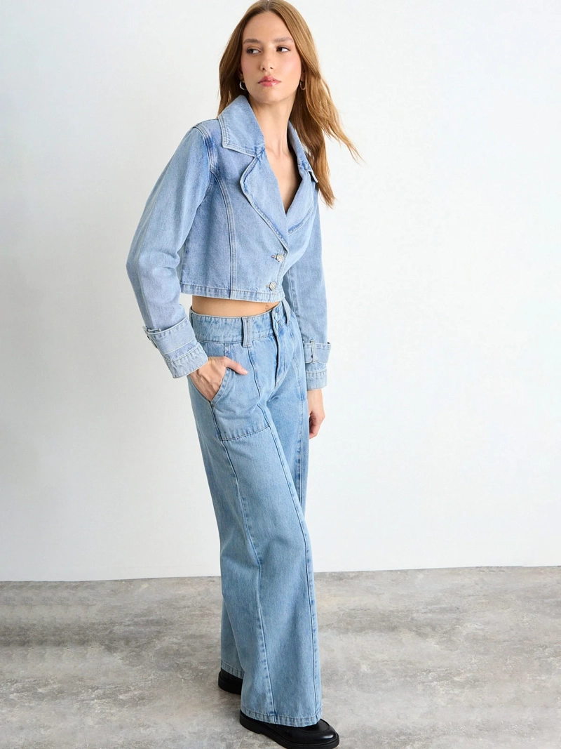 BLAZER MUJER IO ALGODÓN LISO - 2