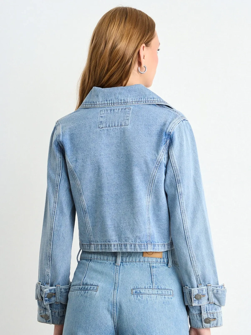 BLAZER MUJER IO ALGODÓN LISO - 4