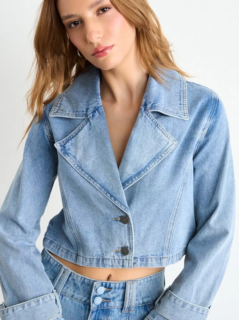 BLAZER MUJER IO ALGODÓN LISO - 5