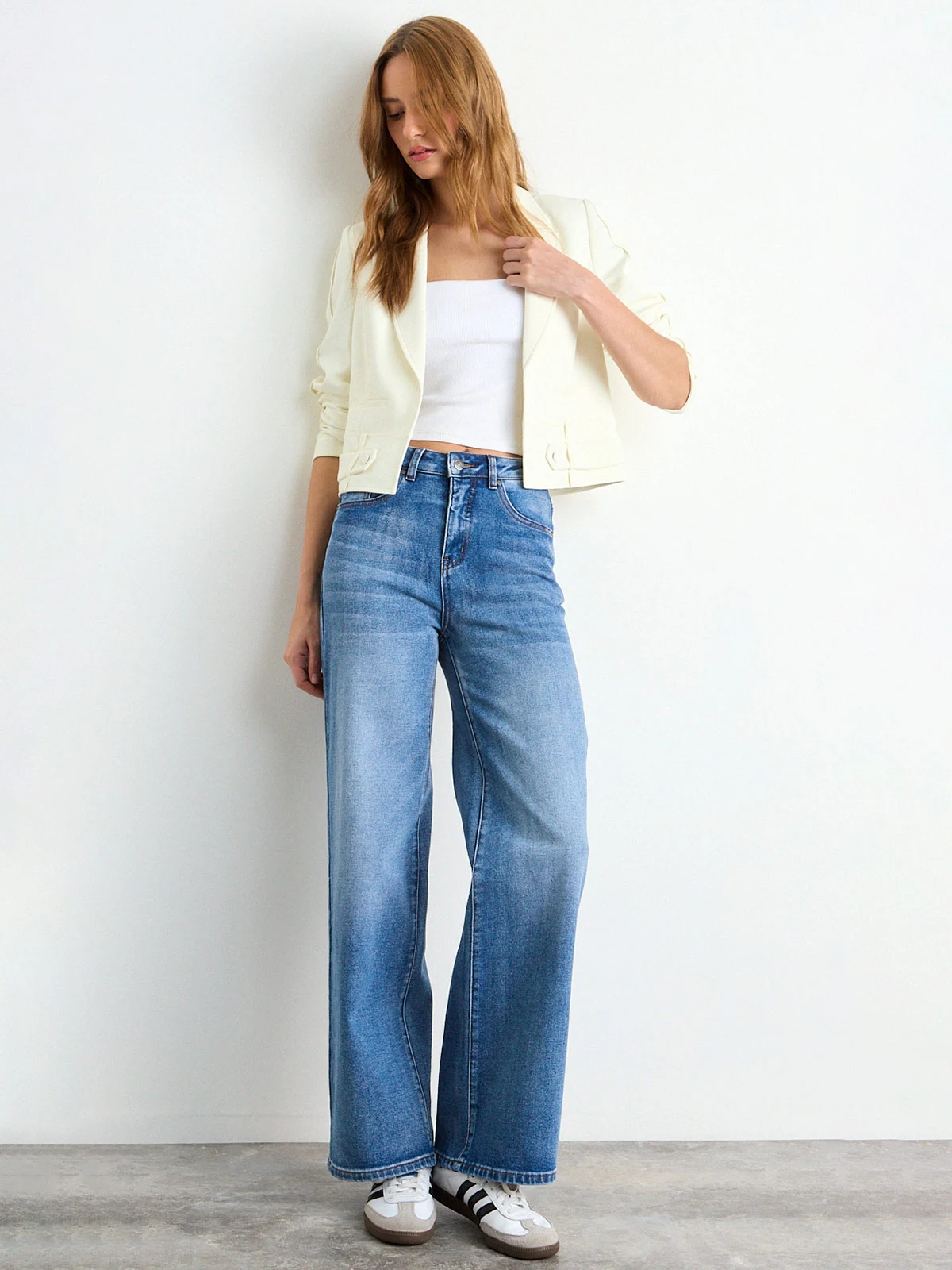 BLAZER MUJER IO MANGA LARGA CROP - 1