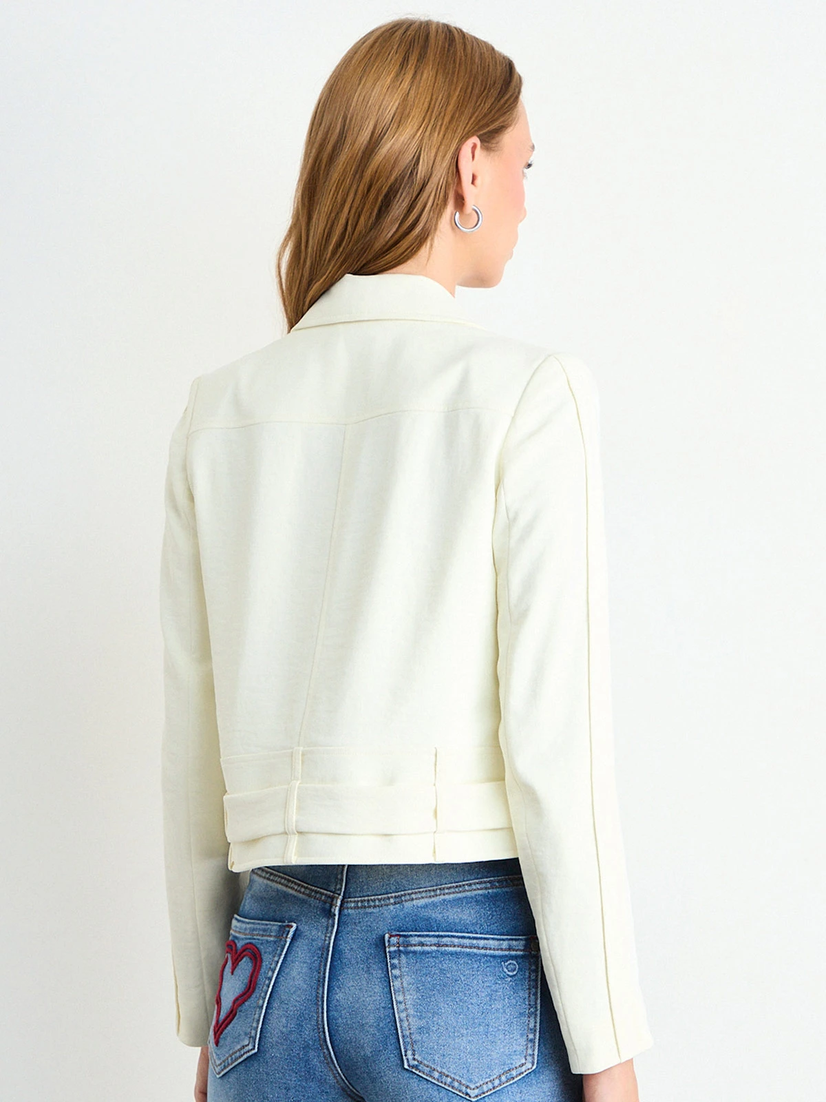BLAZER MUJER IO MANGA LARGA CROP - 4