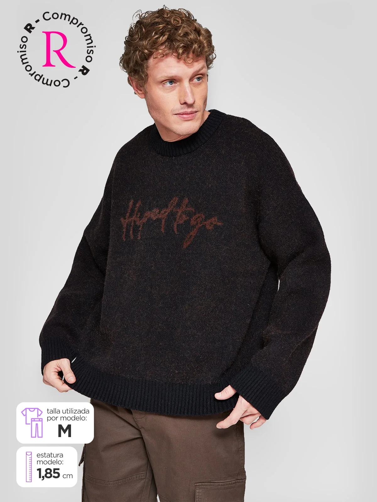 SWEATER HOMBRE INDEX CUELLO REDONDO - 1