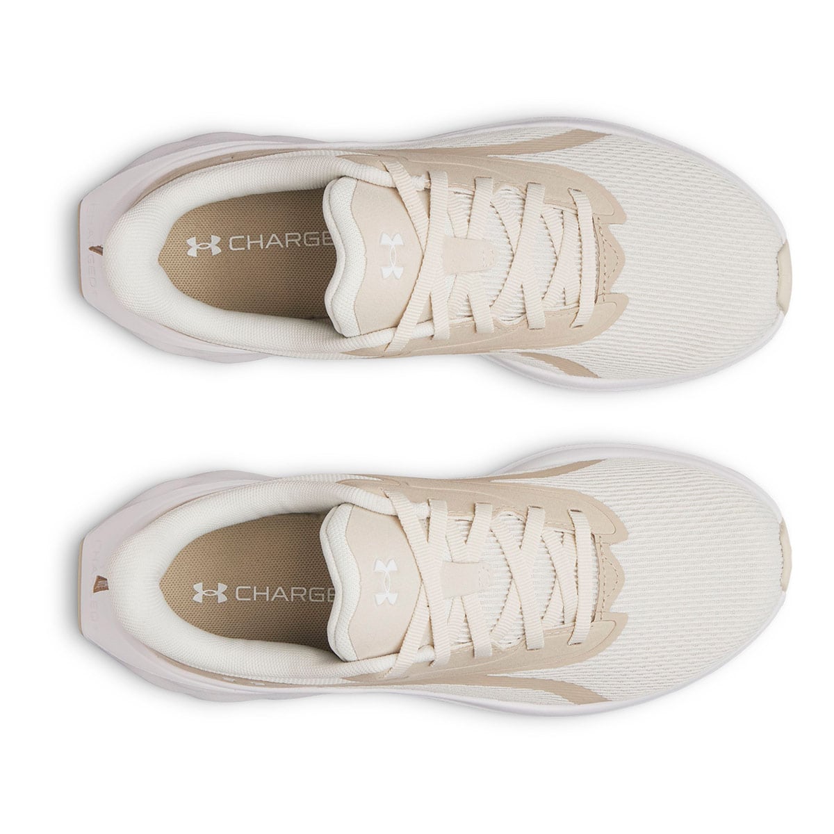 ZAPATILLAS MUJER UNDER ARMOUR RUNNING CREMA ASCEND - 4