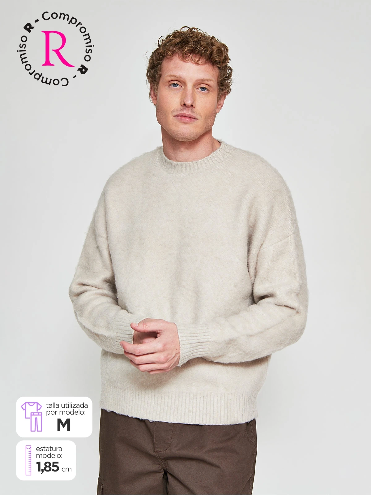 SWEATER HOMBRE INDEX CUELLO REDONDO - 1