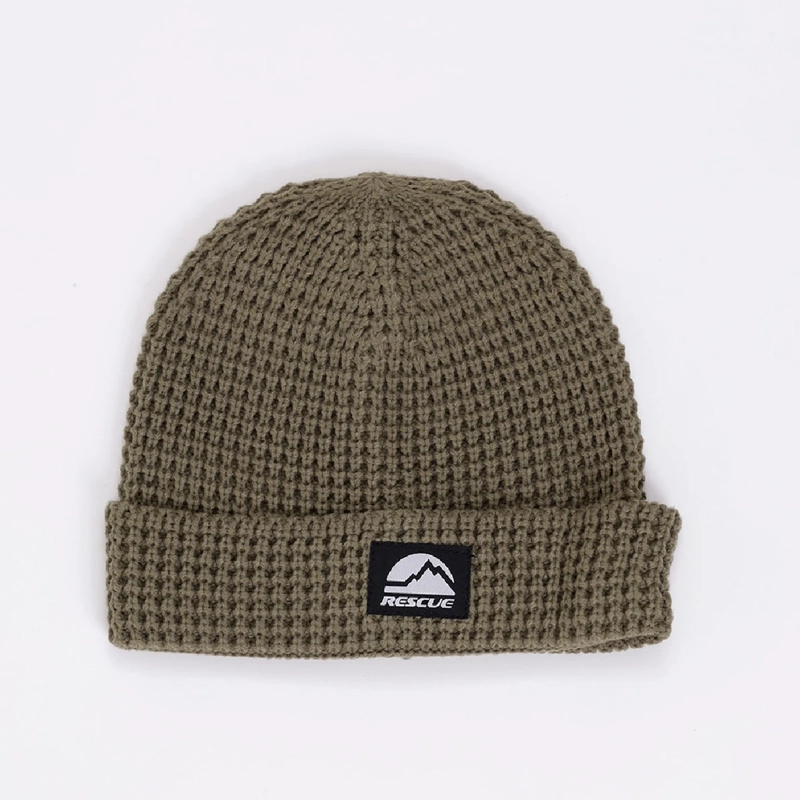 GORRO UNISEX RESCUE OLIVA WAFLE - 1