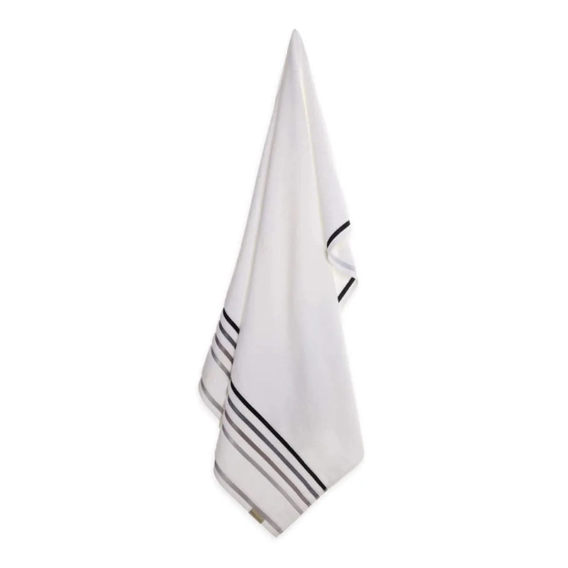 SET 2 TOALLA MANO KARSTEN LUMINA 48X80 CM BLANCO/GRIS - 2
